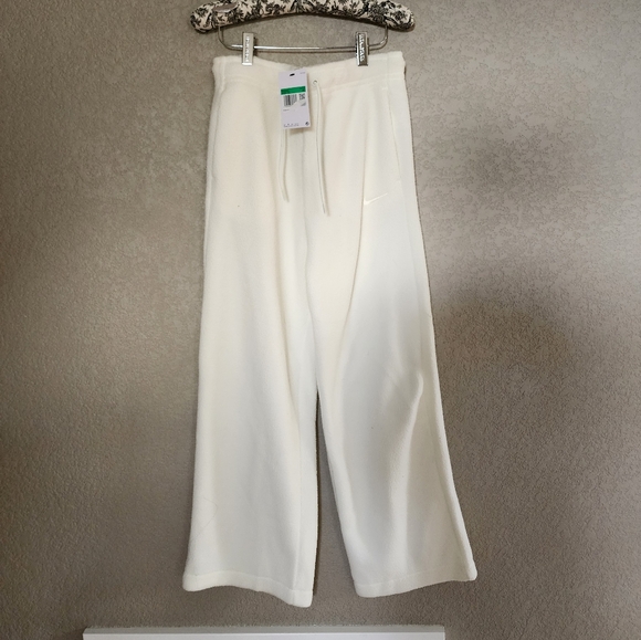 Nike Pants - Nike Wide Leg Sweatpants in White